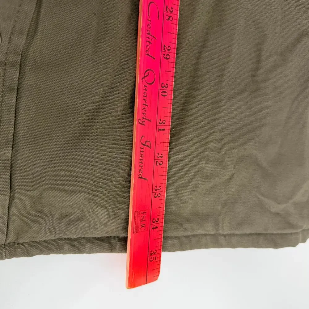 Dickies Flannel Lined Duck Shirt Jacket Men's 5XL Heritage Workwear Big Tall